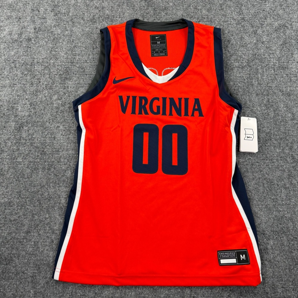 Nike Virginia Basketball Jersey Medium Orange Dri-Fit Sleeveless NWT Men's